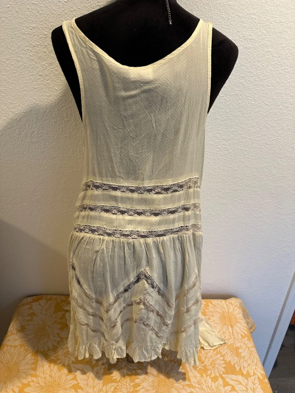 Free People Voile and Lace Polka DotTrapeze Mini. Size medium